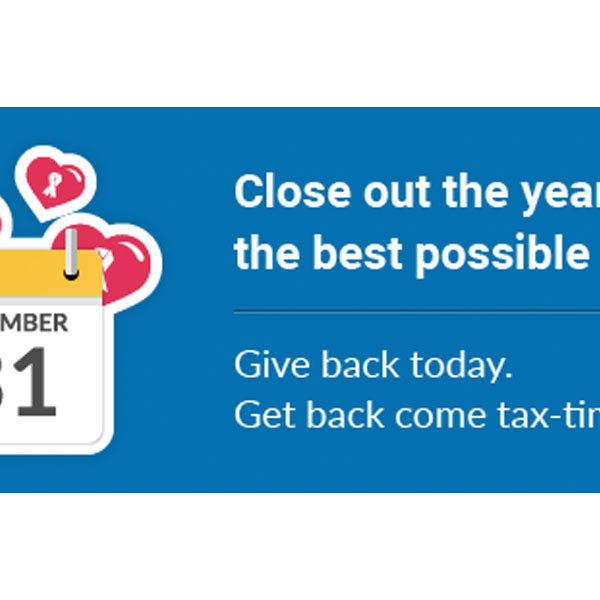 Have you made your 2018 Tax-deductible Charitable Donation?