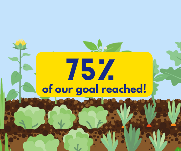 SHARE’s Garden of Hope Is Growing... We’re over 75% of the way there!
