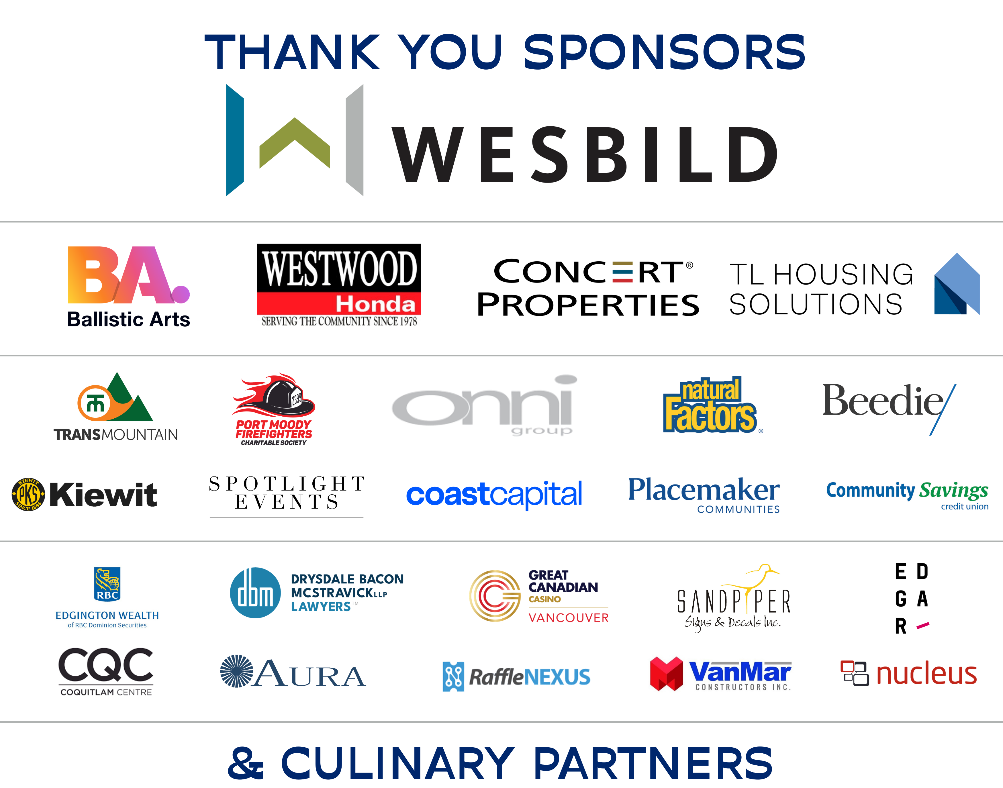 Imagine 2026 - Sponsors